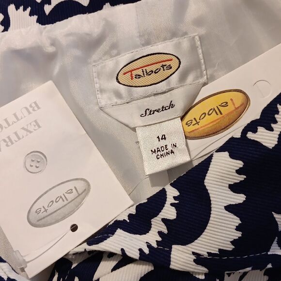 NWT Talbots Stretch Woodcut Twill Dress Career - Picture 8 of 11